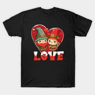 Happy Valentine's Day Gnome with Love Gnome Valentines Day T-Shirt